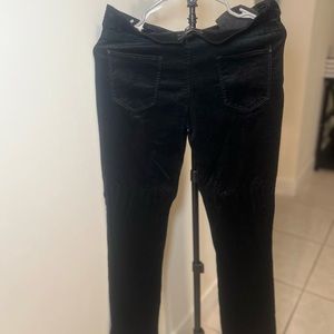 used Armani black corduroy pants size 10